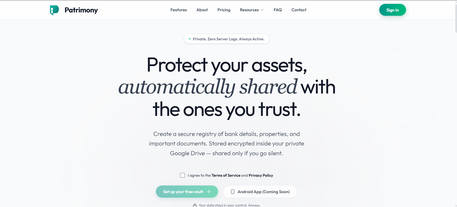 Landing Page